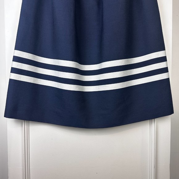 Jil Sander Navy Navy Striped Midi Skirt - Picture 6 of 8